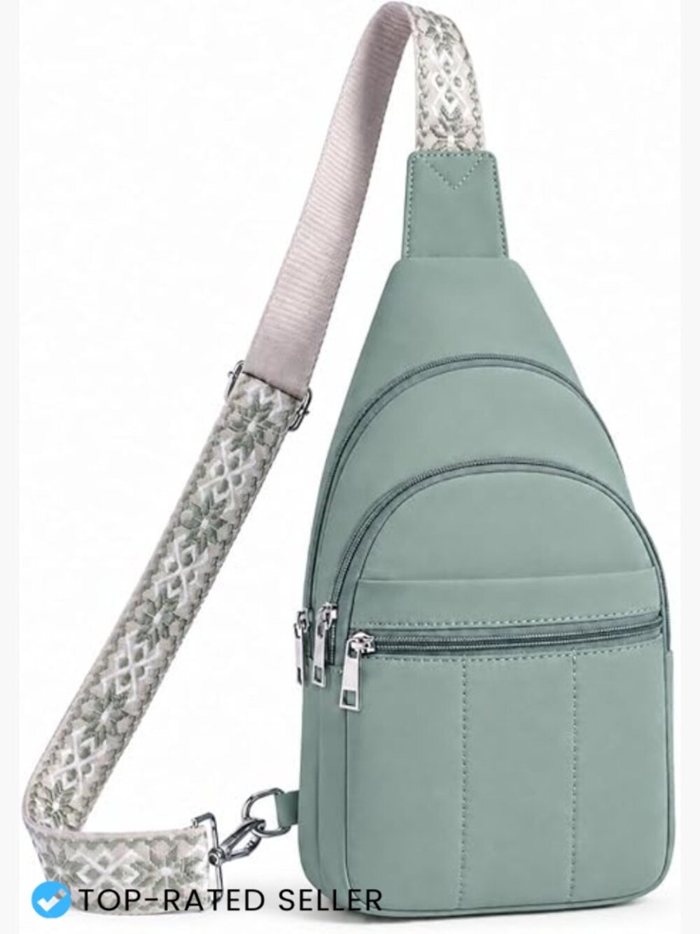 Anti Theft RFID Crossbody Sling Bag Puffer Travel Nylon Purse Fanny Pack